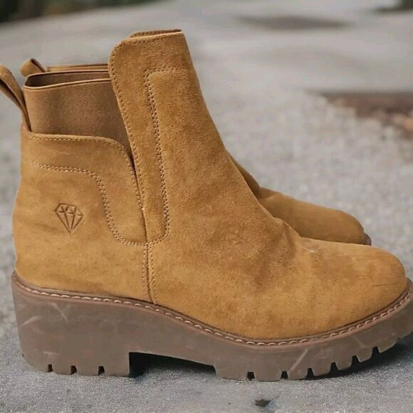 Rock & Candy Kalea Tan Booties Boots Womens Size 8.5 - Picture 4 of 9